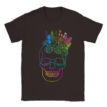 Load image into Gallery viewer, EUROPE The Haven: Flower Skull - Classic Unisex Crewneck T-shirt
