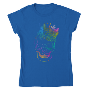 EUROPE The Haven: Flower Skull - Classic Womens Crewneck T-shirt