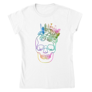 EUROPE The Haven: Flower Skull - Classic Womens Crewneck T-shirt