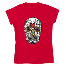 Load image into Gallery viewer, EUROPE The Haven: Sugar Skull - Classic Womens Crewneck T-shirt
