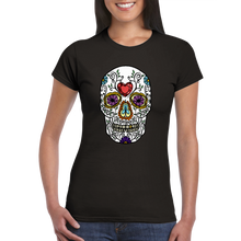 Load image into Gallery viewer, EUROPE The Haven: Sugar Skull - Classic Womens Crewneck T-shirt
