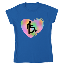 Load image into Gallery viewer, EUROPE The Haven: Disability Pride - Classic Womens Crewneck T-shirt
