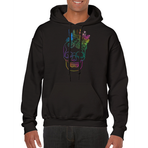 EUROPE The Haven: Flower Skull - Classic Unisex Pullover Hoodie