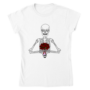 EUROPE The Haven: Skeleton Flowers - Classic Womens Crewneck T-shirt