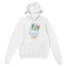 Load image into Gallery viewer, EUROPE The Haven: Flower Skull - Classic Unisex Pullover Hoodie
