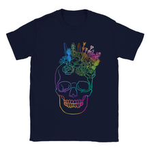 Load image into Gallery viewer, EUROPE The Haven: Flower Skull - Classic Unisex Crewneck T-shirt
