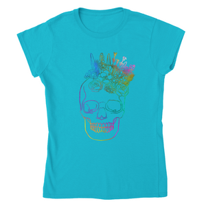 EUROPE The Haven: Flower Skull - Classic Womens Crewneck T-shirt