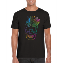 Load image into Gallery viewer, EUROPE The Haven: Flower Skull - Classic Unisex Crewneck T-shirt
