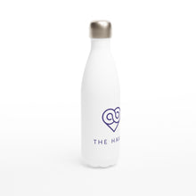 Load image into Gallery viewer, White 17oz Stainless Steel Water Bottle [Goose Couture]
