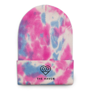 Goose Couture Tie-dye beanie [Black lettering]