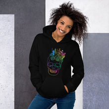 Load image into Gallery viewer, US The Haven: Flower Skull - Unisex Hoodie
