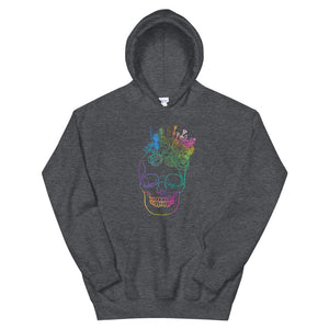 US The Haven: Flower Skull - Unisex Hoodie