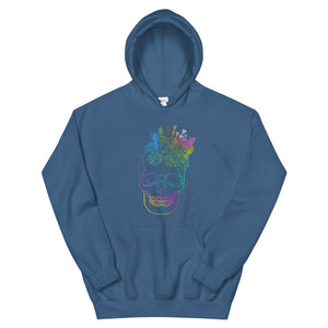 US The Haven: Flower Skull - Unisex Hoodie