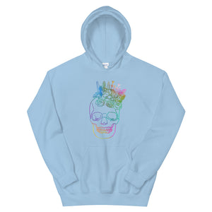 US The Haven: Flower Skull - Unisex Hoodie