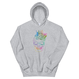 US The Haven: Flower Skull - Unisex Hoodie