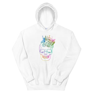 US The Haven: Flower Skull - Unisex Hoodie