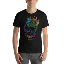 Load image into Gallery viewer, US The Haven: Flower Skull - Short-Sleeve Unisex T-Shirt
