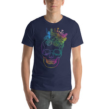 Load image into Gallery viewer, US The Haven: Flower Skull - Short-Sleeve Unisex T-Shirt
