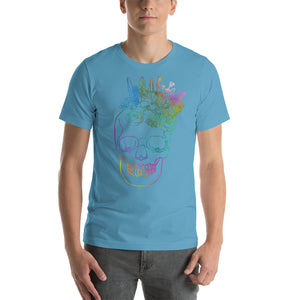 US The Haven: Flower Skull - Short-Sleeve Unisex T-Shirt