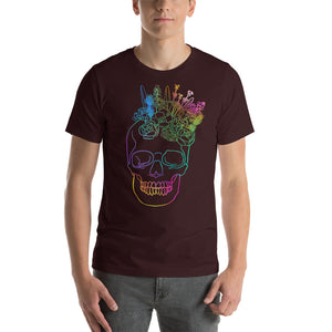 US The Haven: Flower Skull - Short-Sleeve Unisex T-Shirt