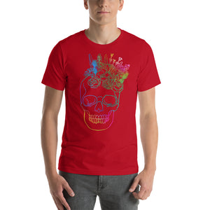 US The Haven: Flower Skull - Short-Sleeve Unisex T-Shirt