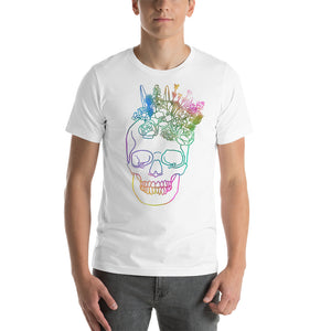 US The Haven: Flower Skull - Short-Sleeve Unisex T-Shirt