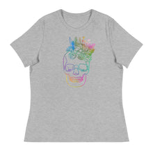 Load image into Gallery viewer, US The Haven: Flower Skull - Women&#39;s Relaxed T-Shirt
