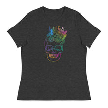 Load image into Gallery viewer, US The Haven: Flower Skull - Women&#39;s Relaxed T-Shirt
