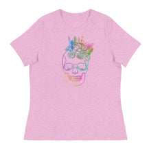 Load image into Gallery viewer, US The Haven: Flower Skull - Women&#39;s Relaxed T-Shirt
