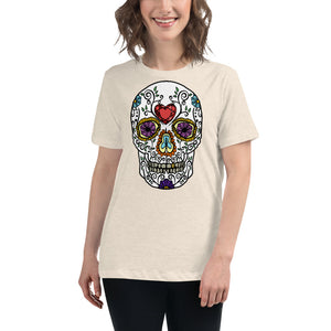 US The Haven: Sugar Skull - Women's Relaxed T-Shirt