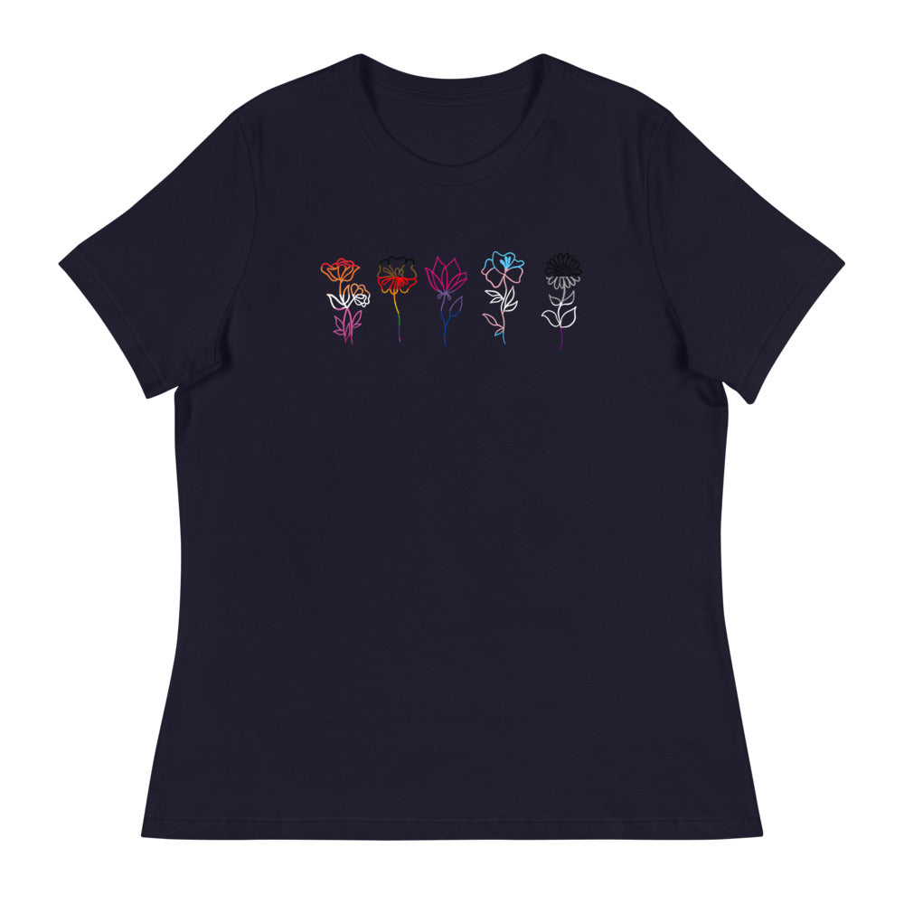 US The Haven: LGBTQA+ Flowers - Women's Relaxed T-Shirt