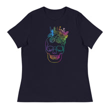 Load image into Gallery viewer, US The Haven: Flower Skull - Women&#39;s Relaxed T-Shirt
