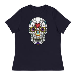 US The Haven: Sugar Skull - Women's Relaxed T-Shirt