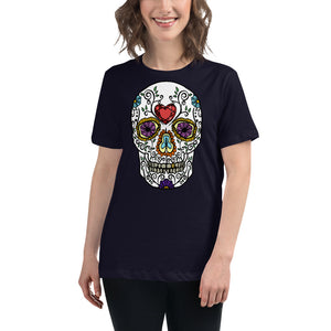 US The Haven: Sugar Skull - Women's Relaxed T-Shirt