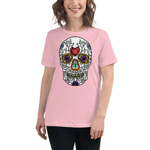 US The Haven: Sugar Skull - Women's Relaxed T-Shirt